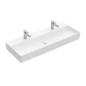 Villeroy & Boch Memento 2.0 - Meuble double vasque 1200x470 mm, sans trop-plein, 2 trous de robinetterie, blanc alpin 4A22CG01 Villeroy & Boch Memento 2.0 - Meuble double vasque 1200x470 mm, sans trop-plein, 2 trous de robinetterie, blanc alpin 4A22CG01