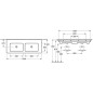Villeroy & Boch Venticello - Double-lavabo 1300x500 mm, avec trop-plein, sans trou pour robinetterie, CeramicPlus, blanc alpin Villeroy & Boch Venticello - Double-lavabo 1300x500 mm, avec trop-plein, sans trou pour robinetterie, CeramicPlus, blanc alpin