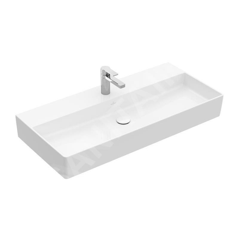 Villeroy & Boch Memento 2.0 - Lavabo 1000x470 mm, sans trop-plein, trou de robinetterie, blanc alpin 4A22A201