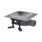 Alcadrain Douchegoten - Siphon de sol latéral 13x13 cm, bas, combiné avec un obturateur d'odeurs SMART, sans grille APV120