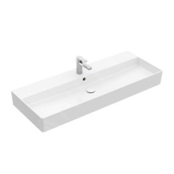 Villeroy & Boch Memento 2.0 - Lavabo 1200x470 mm, avec trop-plein, trou de robinetterie, CeramicPlus, blanc alpin 4A22C5R1
