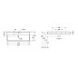 Villeroy & Boch Memento 2.0 - Lavabo 1200x470 mm, avec trop-plein, trou de robinetterie, CeramicPlus, blanc alpin 4A22C5R1