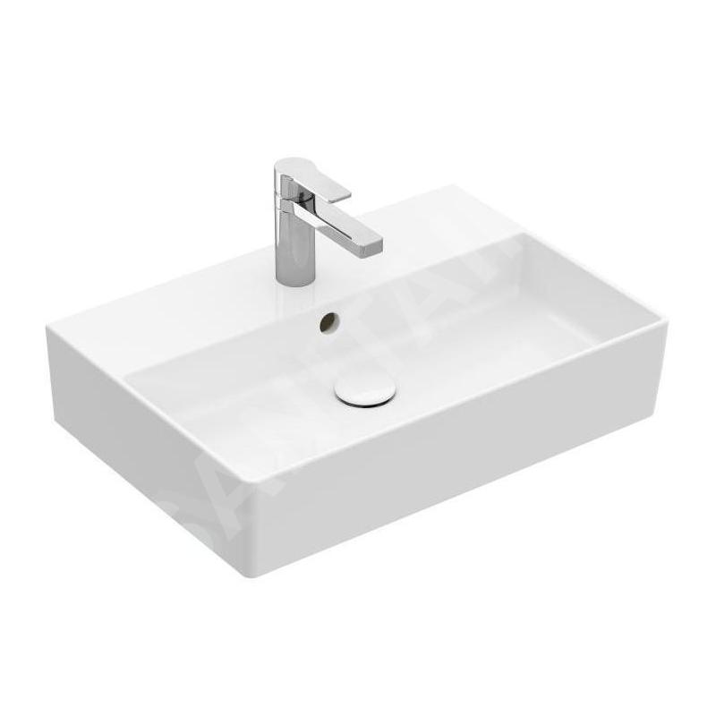 Villeroy & Boch Memento 2.0 - Lavabo 500x420 mm, avec trop-plein, trou de robinetterie, CeramicPlus, blanc alpin 4A2250R1 Villeroy & Boch Memento 2.0 - Lavabo 500x420 mm, avec trop-plein, trou de robinetterie, CeramicPlus, blanc alpin 4A2250R1