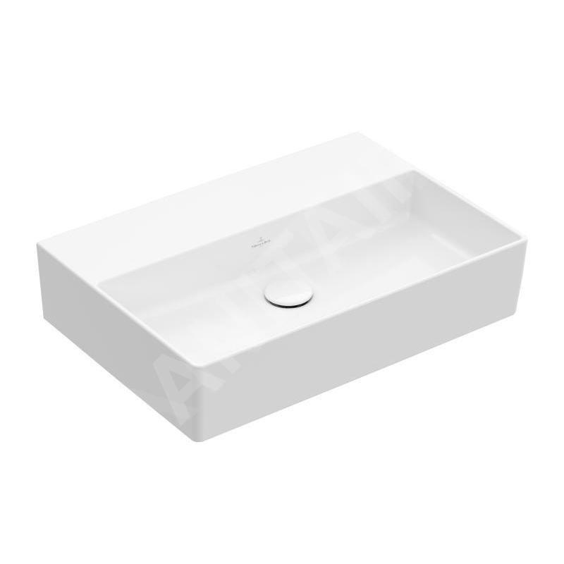 Villeroy & Boch Memento 2.0 - Lavabo 600x420 mm, sans trop-plein, sans trou de robinetterie, blanc alpin 4A226301 Villeroy & Boch Memento 2.0 - Lavabo 600x420 mm, sans trop-plein, sans trou de robinetterie, blanc alpin 4A226301