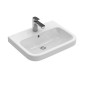 Villeroy & Boch Architectura - Lavabo 550x470 mm, avec trop-plein, trou de robinetterie, CeramicPlus, blanc alpin 418855R1 Villeroy & Boch Architectura - Lavabo 550x470 mm, avec trop-plein, trou de robinetterie, CeramicPlus, blanc alpin 418855R1