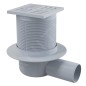 Alcadrain Douchegoten - Siphon de sol latéral 11x11 cm, arrêt des odeurs d'eau, plastique APV5111