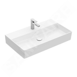 Villeroy & Boch Memento 2.0 - Lavabo 800x470 mm, sans trop-plein, trou de robinetterie, CeramicPlus, blanc alpin 4A2281R1