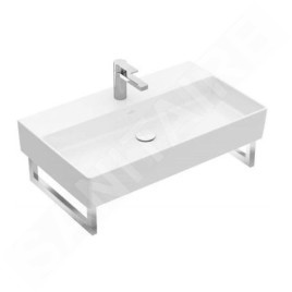 Villeroy & Boch Memento 2.0 - Lavabo 800x470 mm, avec trop-plein, trou pour robinetterie, CeramicPlus, blanc alpin 4A2280R1