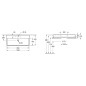Villeroy & Boch Memento 2.0 - Meuble lavabo 1000x470 mm, sans trop-plein, trou de robinetterie, blanc alpin 4A221H01 Villeroy & Boch Memento 2.0 - Meuble lavabo 1000x470 mm, sans trop-plein, trou de robinetterie, blanc alpin 4A221H01