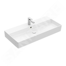 Villeroy & Boch Memento 2.0 - Meuble lavabo 1000x470 mm, avec trop-plein, trou de robinetterie, CeramicPlus, blanc alpin