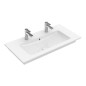 Villeroy & Boch Venticello - Meuble lavabo 1000x500 mm, avec trop-plein, 2 trous de robinetterie, blanc alpin 4104AK01 Villeroy & Boch Venticello - Meuble lavabo 1000x500 mm, avec trop-plein, 2 trous de robinetterie, blanc alpin 4104AK01