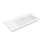 Villeroy & Boch Venticello - Meuble lavabo 1000x500 mm, avec trop-plein, sans trou de robinetterie, blanc alpin 4134R301