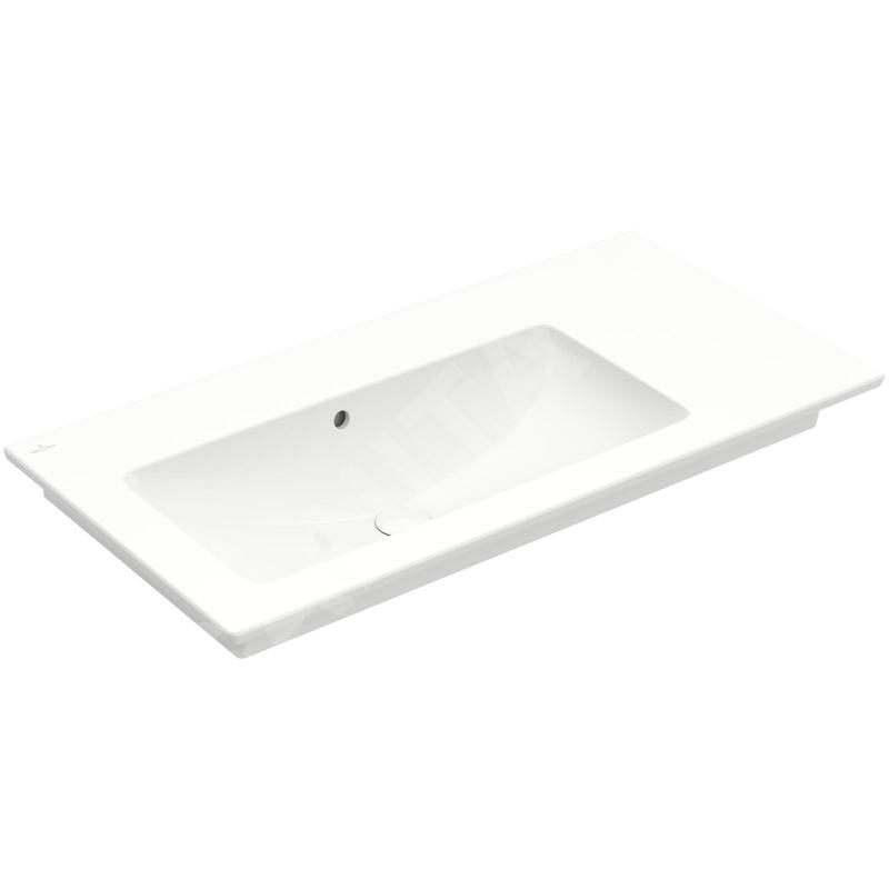 Villeroy & Boch Venticello - Meuble lavabo 1000x500 mm, avec trop-plein, sans trou de robinetterie, CeramicPlus, blanc alpin Villeroy & Boch Venticello - Meuble lavabo 1000x500 mm, avec trop-plein, sans trou de robinetterie, CeramicPlus, blanc alpin