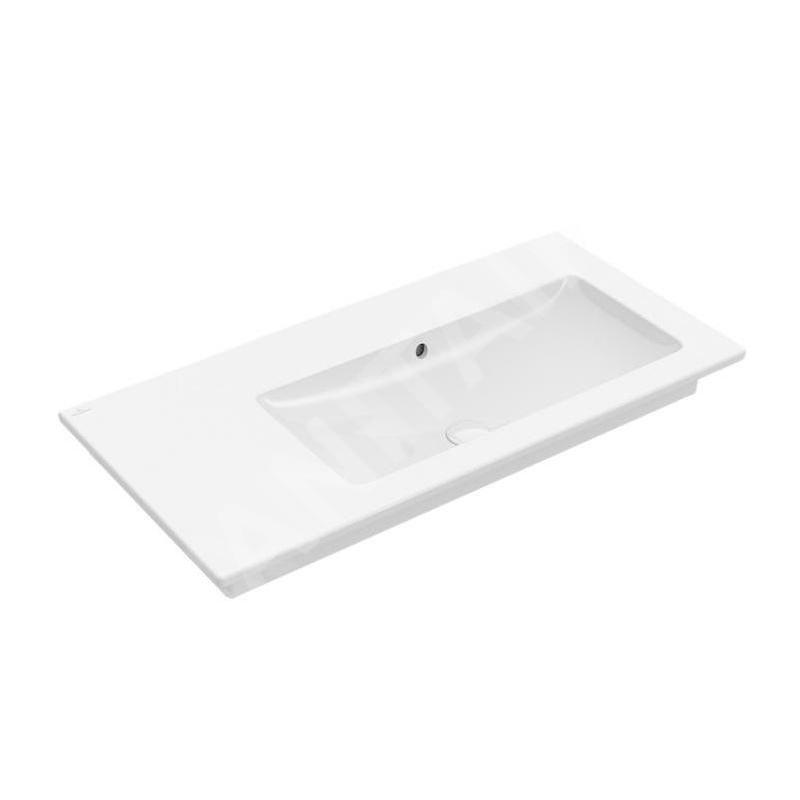 Villeroy & Boch Venticello - Meuble lavabo 1000x500 mm, avec trop-plein, sans trou de robinetterie, CeramicPlus, blanc alpin Villeroy & Boch Venticello - Meuble lavabo 1000x500 mm, avec trop-plein, sans trou de robinetterie, CeramicPlus, blanc alpin