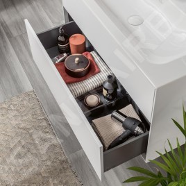 Villeroy & Boch Finion - Meuble lavabo 1200x500 mm, sans trop-plein, sans trou de robinetterie, CeramicPlus, blanc alpin