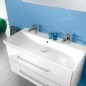 Villeroy & Boch Venticello - Meuble lavabo 1200x500 mm, avec trop-plein, 2 trous de robinetterie, blanc alpin 4104CK01 Villeroy & Boch Venticello - Meuble lavabo 1200x500 mm, avec trop-plein, 2 trous de robinetterie, blanc alpin 4104CK01