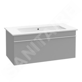 Villeroy & Boch Venticello - Meuble lavabo 1200x500 mm, avec trop-plein, sans trou de robinetterie, blanc alpin 4104CJ01