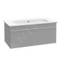 Villeroy & Boch Venticello - Meuble lavabo 1200x500 mm, avec trop-plein, sans trou de robinetterie, blanc alpin 4104CJ01