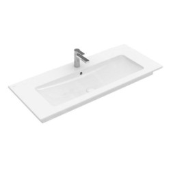 Villeroy & Boch Venticello - Meuble lavabo 1200x500 mm, avec trop-plein, trou de robinetterie, blanc alpin 4104CL01