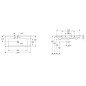 Villeroy & Boch Venticello - Meuble lavabo 1200x500 mm, avec trop-plein, trou de robinetterie, blanc alpin 4104CL01 Villeroy & Boch Venticello - Meuble lavabo 1200x500 mm, avec trop-plein, trou de robinetterie, blanc alpin 4104CL01