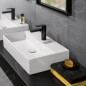 Villeroy & Boch Memento 2.0 - Meuble lavabo 600x420 mm, sans trop-plein, trou de robinetterie, CeramicPlus, blanc alpin 4A226LR1