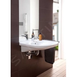 Villeroy & Boch ViCare - Lavabo Vita 560x550, avec trop-plein, avec trou de robinetterie, AntiBac, CeramicPlus, blanc alpin