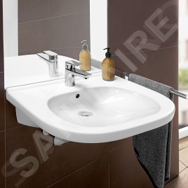 Villeroy & Boch ViCare - Lavabo Vita 610x550 mm, avec trop-plein, avec trou de robinetterie, blanc alpin 41196001