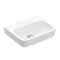 Villeroy & Boch O.novo - Lave-mains 450x370 mm, sans trop-plein, sans trou de robinetterie, CeramicPlus, blanc alpin 434448R1
