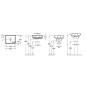 Villeroy & Boch O.novo - Lave-mains 450x370 mm, avec trop-plein, sans trou de robinetterie, blanc alpin 43444701
