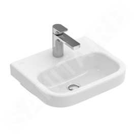 Villeroy & Boch Architectura - Lave-mains 450x380 mm, sans trop-plein, avec 1 trou de robinetterie, CeramicPlus, blanc alpin