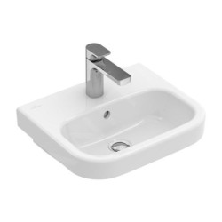 Villeroy & Boch Architectura - Lave-mains 450x380 mm, avec trop-plein, un trou de robinetterie, CeramicPlus, blanc alpin