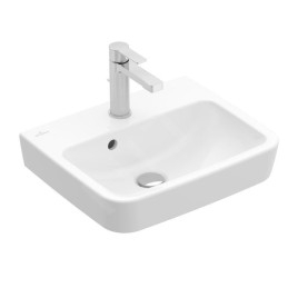 Villeroy & Boch O.novo - Lave-mains 500x370 mm, avec trop-plein, avec trou de robinetterie, blanc alpin 43445001