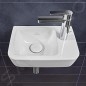 Villeroy & Boch O.novo - Lave-mains Compact 360x250 mm, sans trop-plein, avec 1 trou de robinetterie à droite, CeramicPlus,