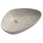 Sapho Dalma - Vasque à poser 585x390 mm, sans trop-plein, sans trou pour robinet, gris MM227 Sapho Dalma - Vasque à poser 585x390 mm, sans trop-plein, sans trou pour robinet, gris MM227
