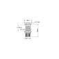 Sapho Dalma - Vidage de lavabo refermable Click-Clack 1 1/4, grigio MM713 Sapho Dalma - Vidage de lavabo refermable Click-Clack 1 1/4, grigio MM713