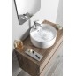 Aqualine Céramique - Lavabo pour plan de travail, diamètre 400 mm, avec 1 orifice pour robinet, blanc 49413 Aqualine Céramique - Lavabo pour plan de travail, diamètre 400 mm, avec 1 orifice pour robinet, blanc 49413