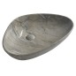 Sapho Dalma - Vasque à poser 585x390 mm, sans trop-plein, sans trou pour robinet, grigio MM213