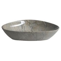 Sapho Dalma - Vasque à poser 585x390 mm, sans trop-plein, sans trou pour robinet, grigio MM213