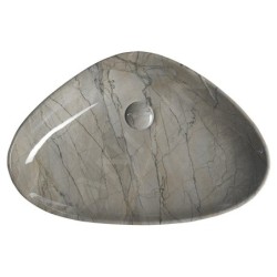 Sapho Dalma - Vasque à poser 585x390 mm, sans trop-plein, sans trou pour robinet, grigio MM213