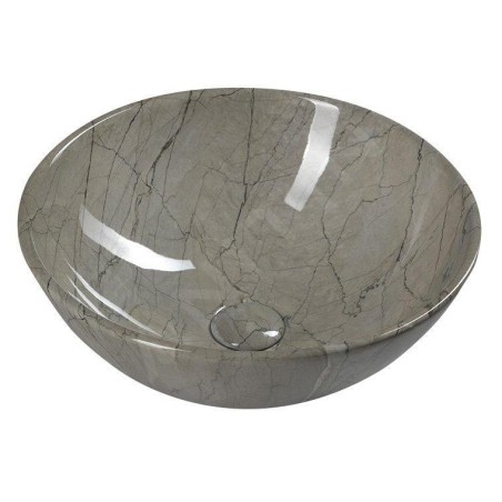 Sapho Dalma - Vasque à poser 585x390 mm, diamètre 420 mm, sans trop-plein, sans trou pour robinet, grigio MM113