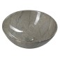 Sapho Dalma - Vasque à poser 585x390 mm, diamètre 420 mm, sans trop-plein, sans trou pour robinet, grigio MM113 Sapho Dalma - Vasque à poser 585x390 mm, diamètre 420 mm, sans trop-plein, sans trou pour robinet, grigio MM113