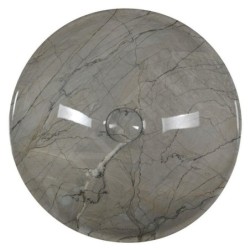 Sapho Dalma - Vasque à poser 585x390 mm, diamètre 420 mm, sans trop-plein, sans trou pour robinet, grigio MM113