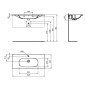 Ideal Standard Tesi - Meuble lavabo 625x450x165 mm, avec trop-plein, un trou pour robinetterie, mat blanc T3508V1