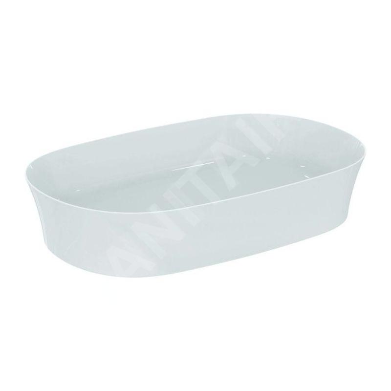 Ideal Standard Ipalyss - Vasque, 600x380 mm, sans trop-plein, Ideal Plus, blanc E1396MA