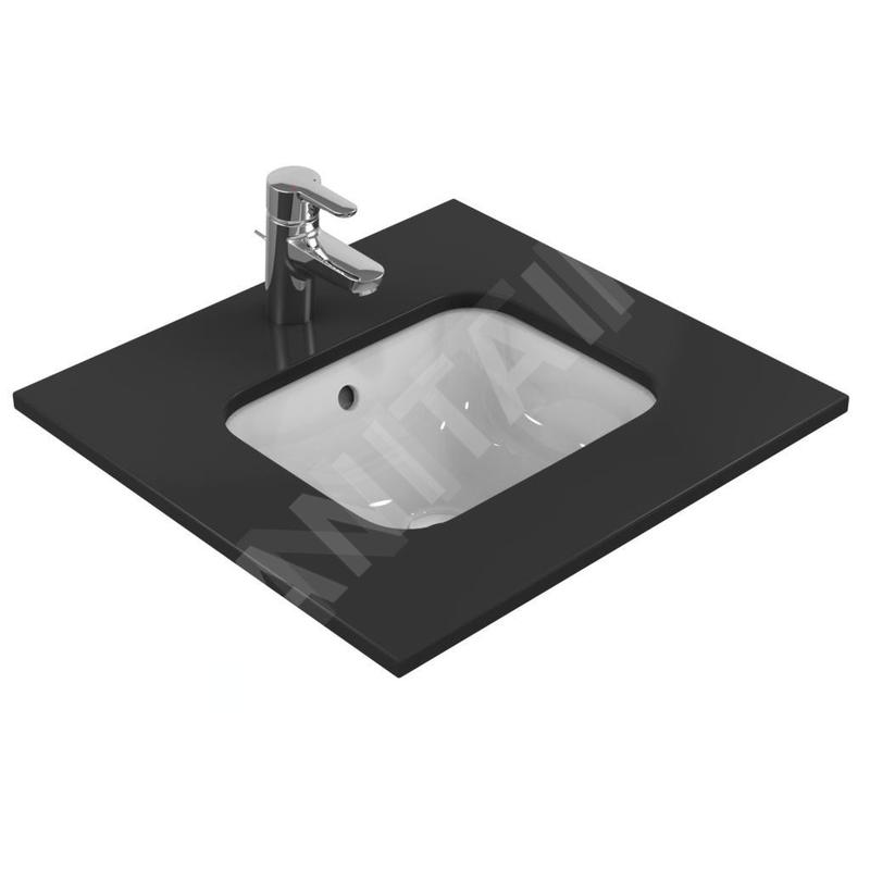 Ideal Standard Connect - Vasque sous plan, 500x380 mm, avec trop-plein, Ideal Plus, blanc E5058MA
