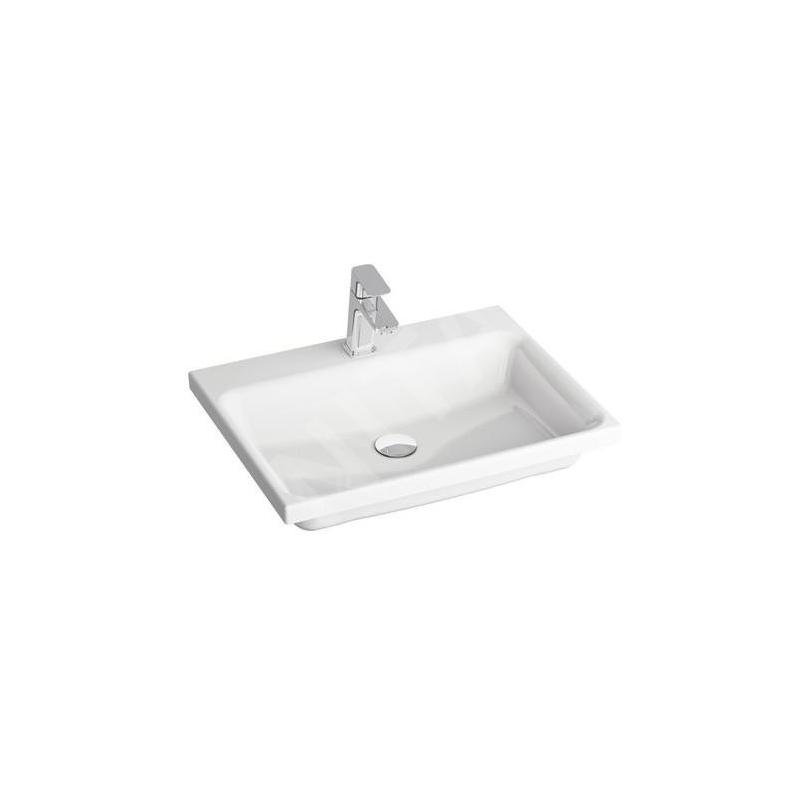 Ravak Comfort - Lavabo 600x460 mm, avec 1 point d'amorçage, blanc XJX01260001 Ravak Comfort - Lavabo 600x460 mm, avec 1 point d'amorçage, blanc XJX01260001