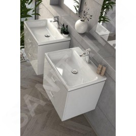 Ravak Comfort - Lavabo 600x460 mm, avec 1 point d'amorçage, blanc XJX01260001