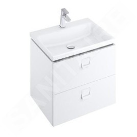 Ravak Comfort - Lavabo 600x460 mm, avec 1 point d'amorçage, blanc XJX01260001