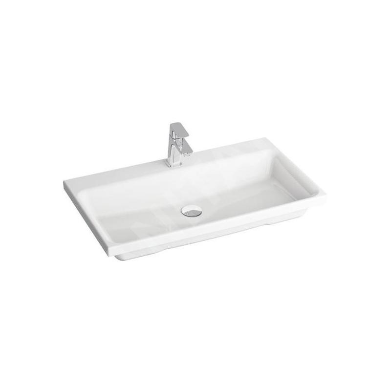 Ravak Comfort - Lavabo 800x460 mm, avec 1 point d'amorçage, blanc XJX01280001 Ravak Comfort - Lavabo 800x460 mm, avec 1 point d'amorçage, blanc XJX01280001