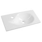 Sapho Lavabos - Lave-mains Minos 505x250 cm, sans trop-plein, trou pour robinetterie à gauche, blanc 10053 Sapho Lavabos - Lave-mains Minos 505x250 cm, sans trop-plein, trou pour robinetterie à gauche, blanc 10053
